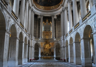 The chapel inside the Palace of Versailles