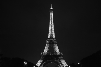 The Eiffel Tower is breathtaking at night.